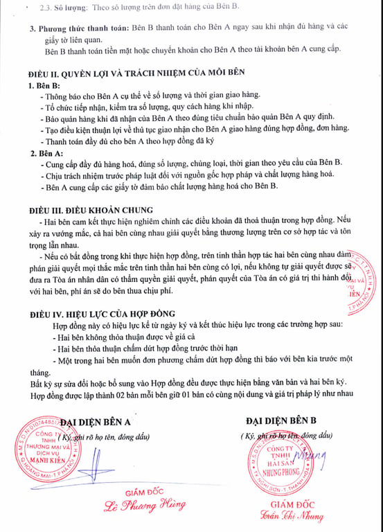 Hồ sơ pháp lý CÔNG TY TNHH THẮNG THỦY