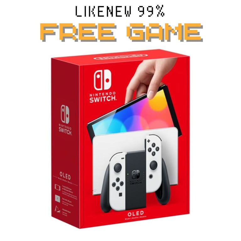 Nintendo Switch OLED Cũ Màu Trắng Fullbox 98%