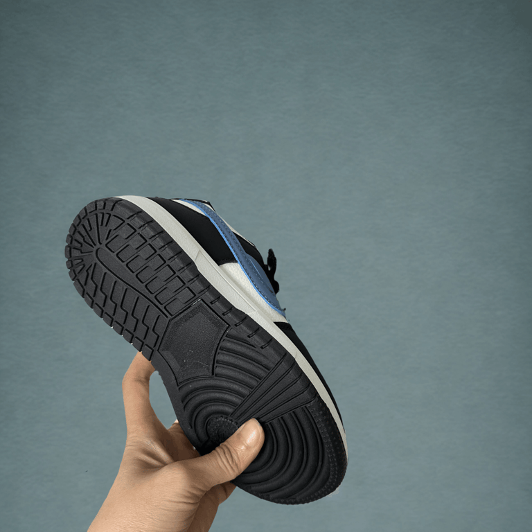 M141 Giày Sneaker Thể Thao Trẻ Em Dáng Dunk Low Phối Màu Xanh Ghi / Đỏ Đô Cá Tính Phong Cách Hàn Quốc