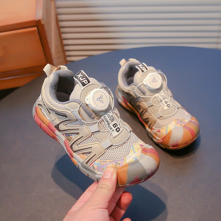 M152 Giày Sneaker Trẻ Em Khóa Núm Xoay Tự Động XJP SUPPORT 6G – Giày Thể Thao Học Sinh Êm Chân, Chống Trượt (Size 26-37)