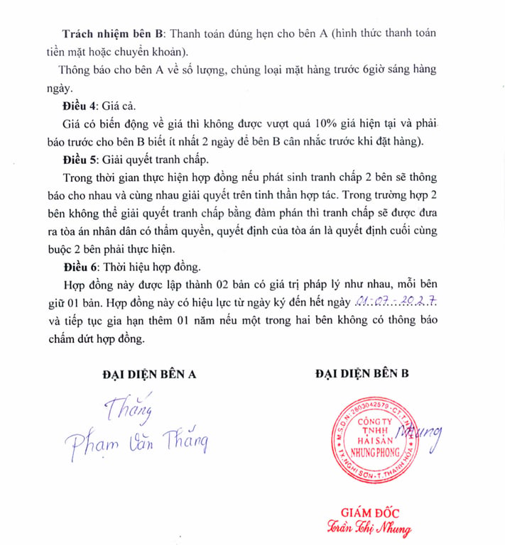 Hồ sơ pháp lý CÔNG TY TNHH THẮNG THỦY