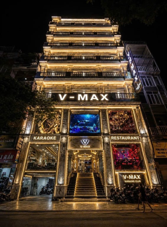 Review Karaoke V-Max 402 Đê La Thành: Không Gian Sang Trọng, Âm Thanh Cực "Cháy" & Hướng Dẫn Đặt Phòng Có Ưu Đãi