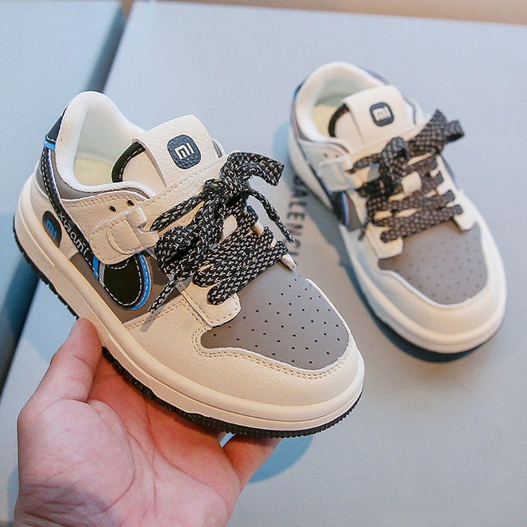 M150 Giày Sneaker Thể Thao Trẻ Em Phong Cách Hàn Quốc – Giày Trẻ Em Da PU Mềm Dây Dán Tiện Lợi Đi Học, Đi Chơi