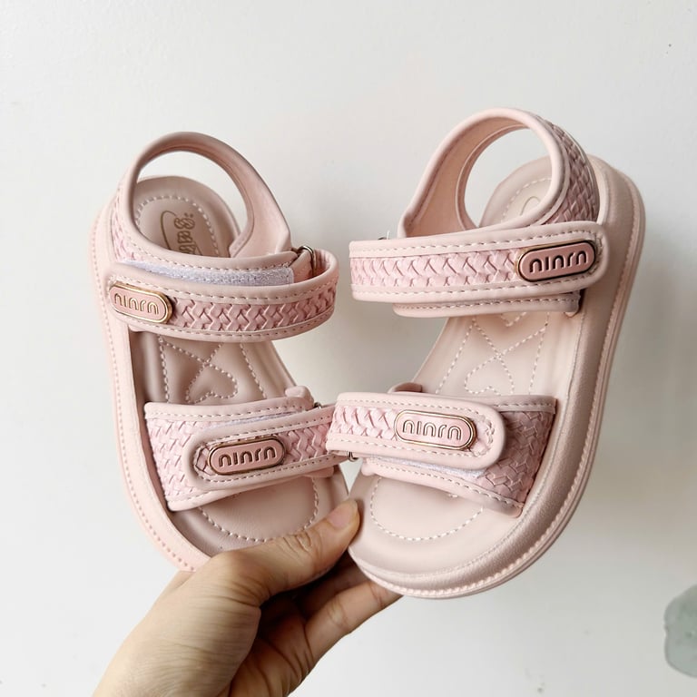 M179 Sandal Bé Gái Quai Dán Vân Đan Miu Miu Hàn Quốc (Size 26-37)