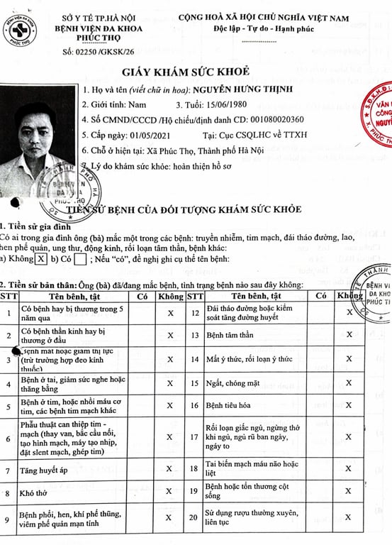 Hồ sơ pháp lý hộ kinh doanh NGUYỄN HƯNG THỊNH