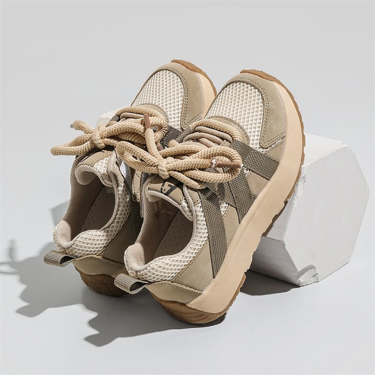 M050 Giày Thể Thao Trẻ Em Phối Lưới Dây Thừng Xoắn – Sneaker Bé Trai & Bé Gái Phong Cách Hàn Quốc Đai Đan Năng Động Đi Học, Đi Chơi (Size 27 - 37)