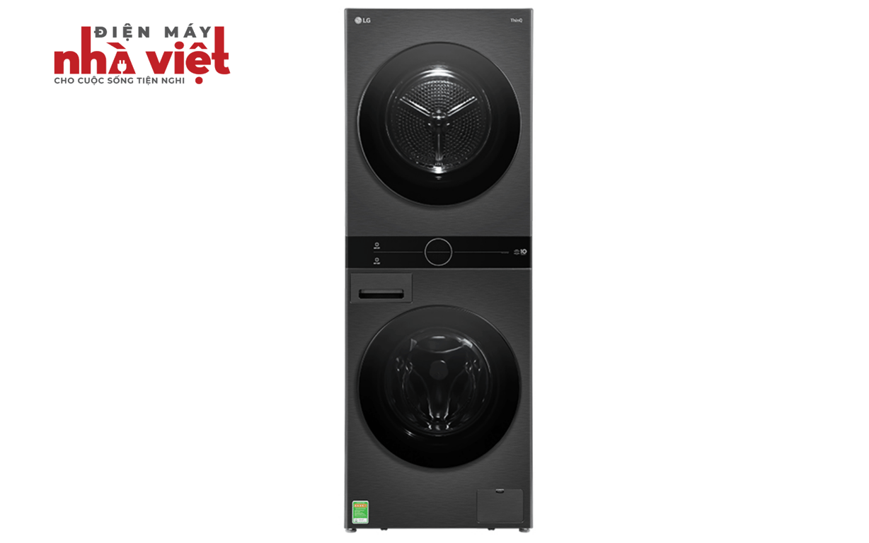 Tháp giặt sấy LG WashTower Inverter giặt 14 kg - sấy 10 kg WT1410NHB