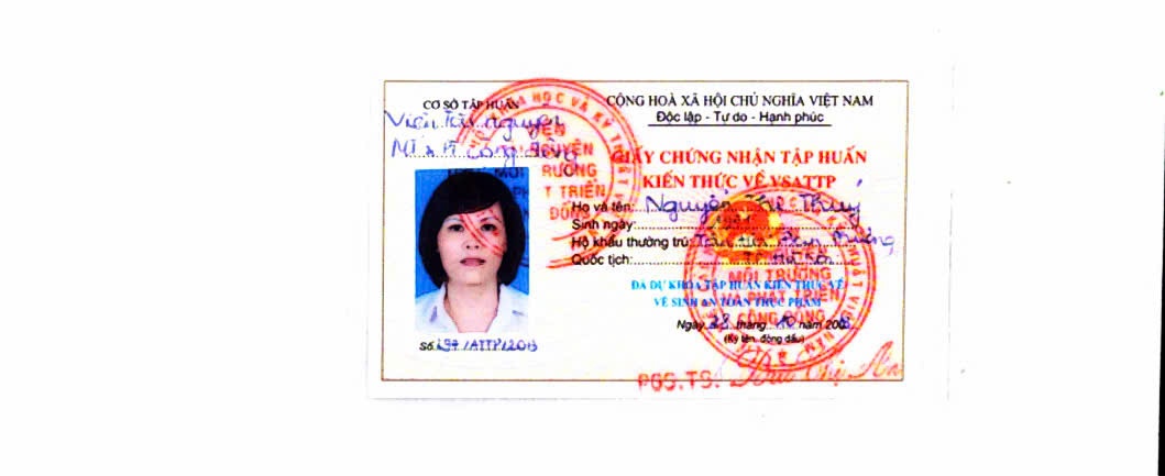 Hồ sơ pháp lý CÔNG TY TNHH THẮNG THỦY