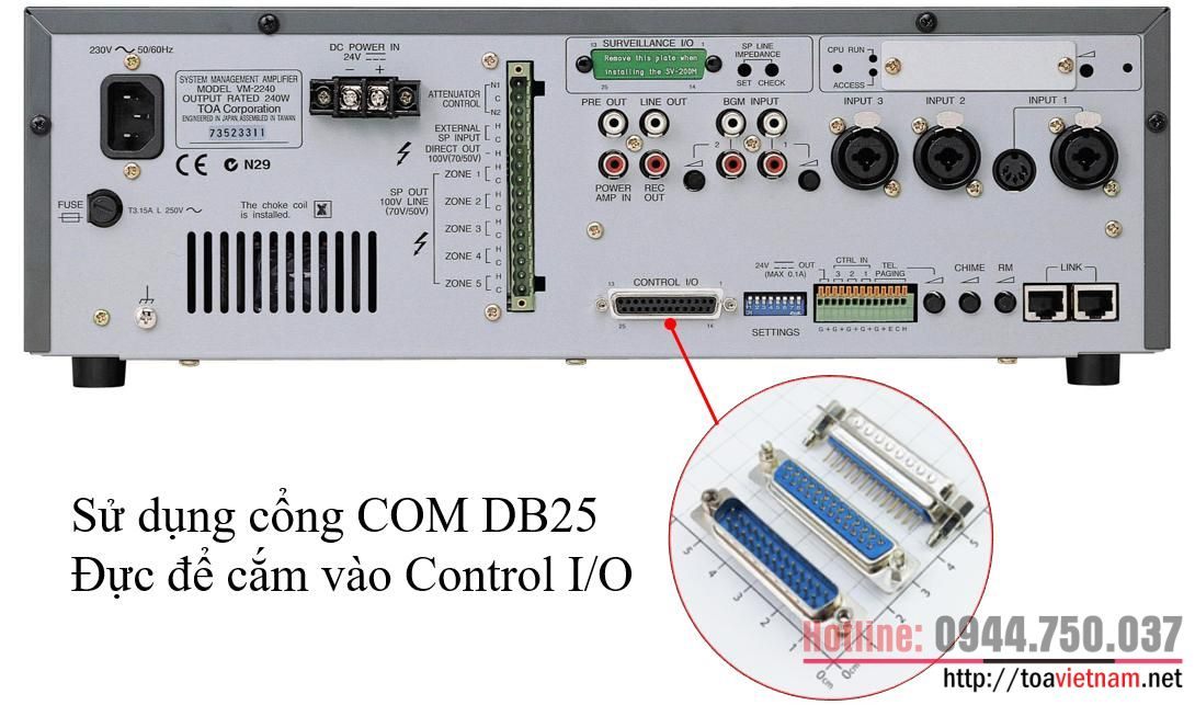 Hướng dẫn kết nối báo cháy hệ VM-2000, VM-3000 và FV-200