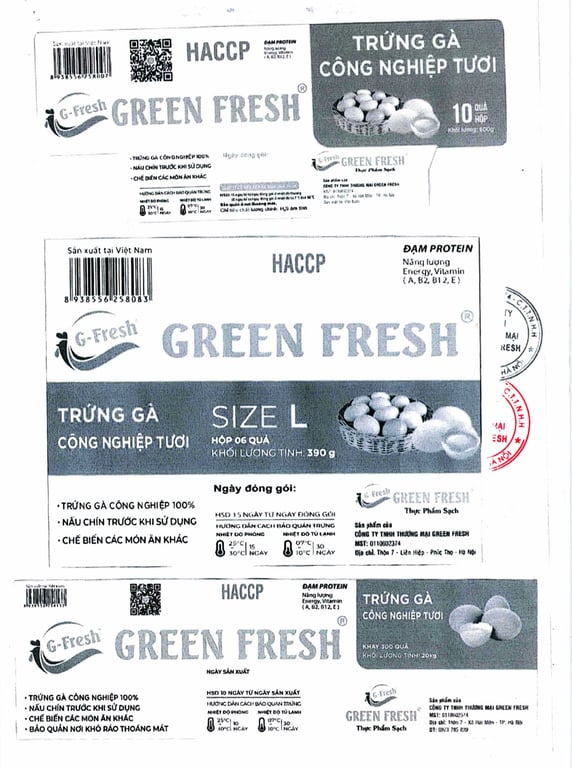 HỒ SƠ PHÁP LÝ CÔNG TY TNHH THƯƠNG MẠI GREEN FRESH