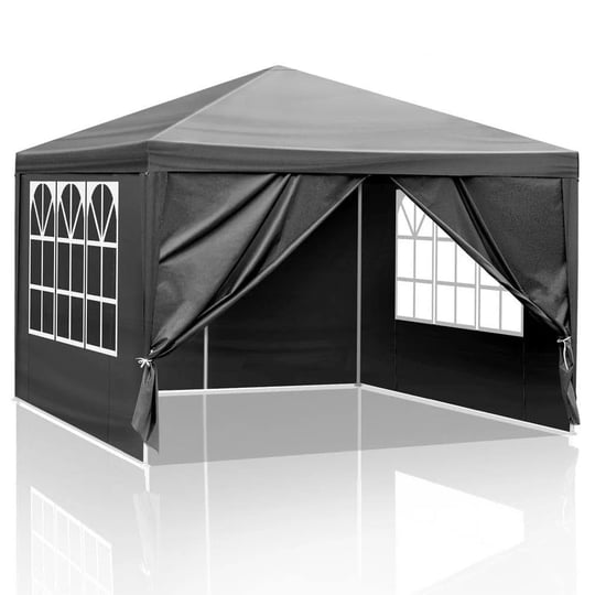 10-ft-x-10-ft-black-outdoor-party-tent-with-4-sidewalls-1