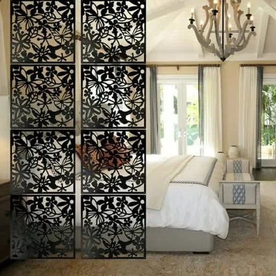12-24pc-hanging-room-divider-pvc-screen-panels-living-room-bedroom-office-art-size-15-7-x-15-7-black-1
