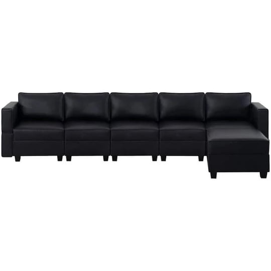 138-19-in-w-faux-leather-5-seater-living-room-modular-sectional-sofa-with-ottoman-for-streamlined-co-1