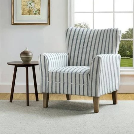 14-karat-home-upholstered-wingback-accent-chair-with-stripe-pattern-navy-blue-1