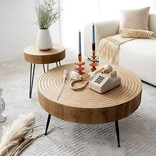 2-piece-modern-farmhouse-living-room-coffee-table-set-nesting-table-round-natural-finish-with-handcr-1
