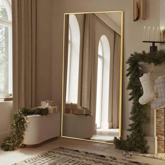 28-in-w-x-71-in-h-oversized-aluminum-alloy-modern-rectangle-length-gold-wall-mounted-standing-mirror-1