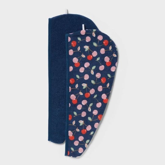 2pk-microfiber-bath-hair-wrap-set-cherries-navy-room-essentials-1
