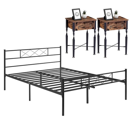 3-piece-bedroom-set-black-metal-platform-bed-frame-and-2-brown-nightstands-queen-1