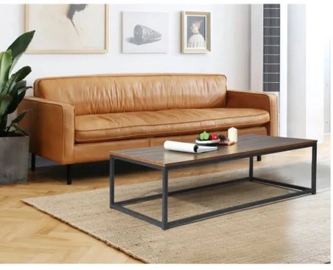 43-3-inches-modern-industrial-style-wood-grain-top-coffee-table-1