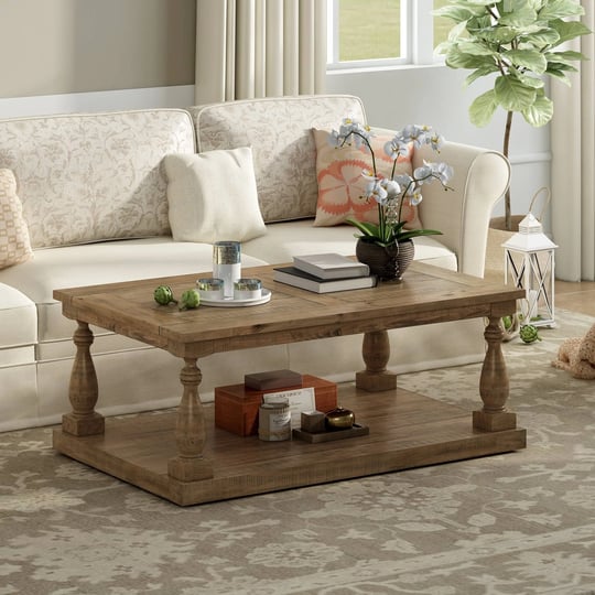 45-2-inchw-rustic-floor-shelf-coffee-table-with-storagesolid-pine-wood-yellow-brown-1