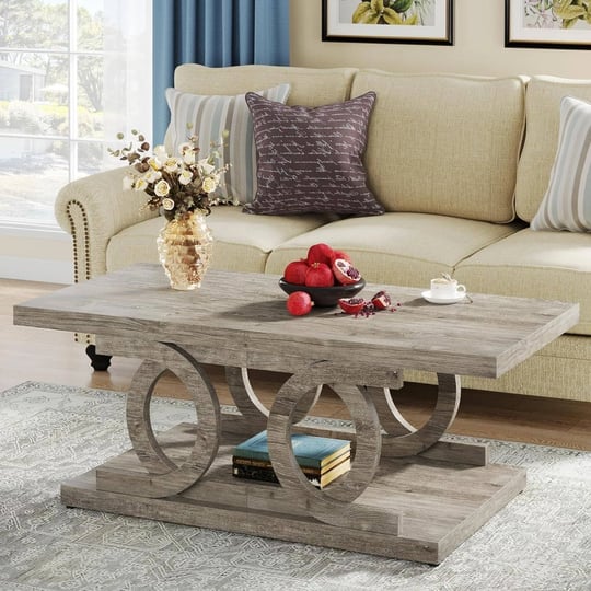 47-inches-wood-coffee-table-farmhouse-cocktail-table-center-tea-table-for-living-room-grey-1