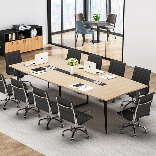 8ft-conference-tableboat-shaped-meeting-table-with-rectangle-grommet-modern-seminar-table-inbox-zero-1