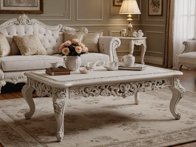 Antique-White-Coffee-Table-1