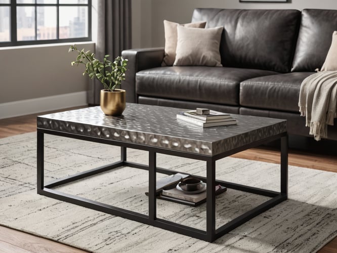 Hammered-Metal-Coffee-Table-1