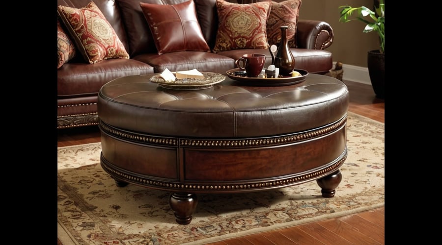 Our Round Leather Ottoman Coffee Table roundup examines top options, comparing features like storage, upholstery quality, and base stability to help you choose the perfect piece.
