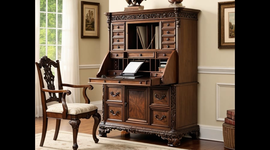 Find your perfect secretary desk with our curated selection, comparing sizes, storage options, and designs to help you stay organized and productive at work.