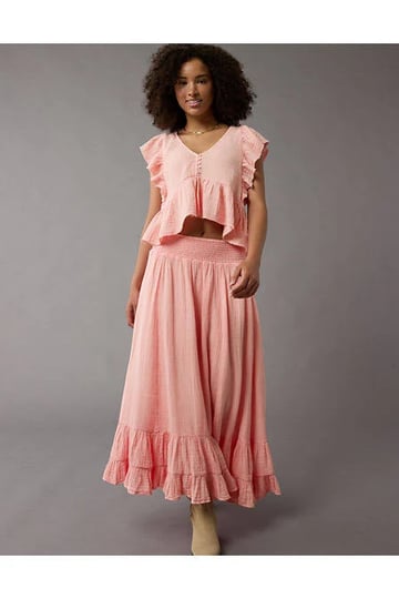 ae-high-waisted-tiered-maxi-skirt-womens-coral-xs-1