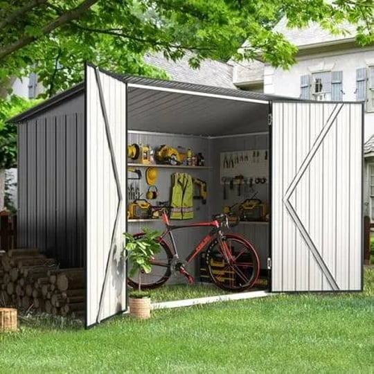 aecojoy-outdoor-storage-shed-3-x-7-ft-bike-sheds-outdoor-storage-small-metal-outdoor-storage-cabinet-1