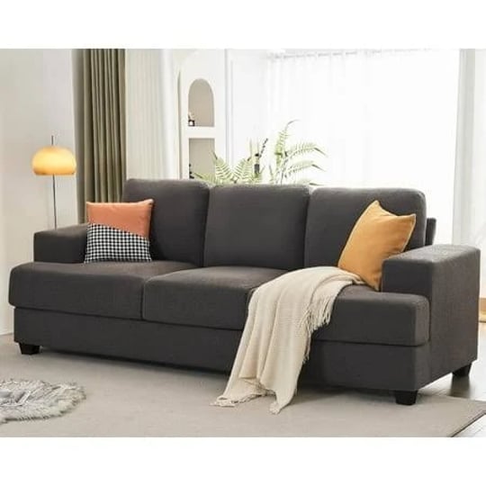 amerlife-89-inch-sofa-comfy-couch-with-deep-seats-modern-sofa-for-living-roomgreyboucl-gray-1