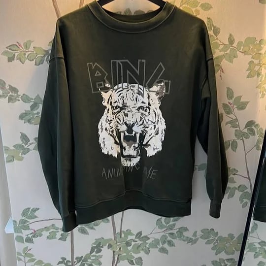 anine-bing-tiger-dark-green-sweatshirt-color-green-size-s-bridget-cassils-closet-1