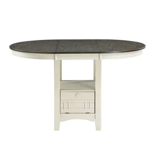 antique-white-and-rosy-brown-finish-counter-height-1pc-dining-table-w-extension-leaf-and-storage-bas-1