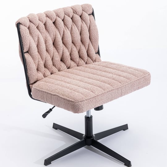 armless-office-desk-chair-no-wheelschair-adjustable-height-pink-1