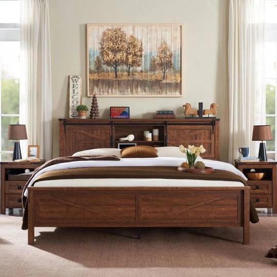 arrin-farmhouse-bed-frame-with-charging-station-and-2-tier-storage-headboard-sliding-barn-door-graci-1