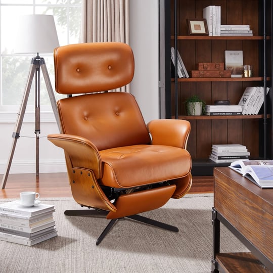 art-leon-mid-century-modern-genuine-leather-lounge-chair-recliner-brown-1