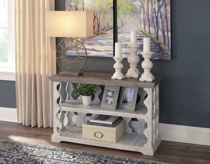 ashley-havalance-console-sofa-table-gray-white-1