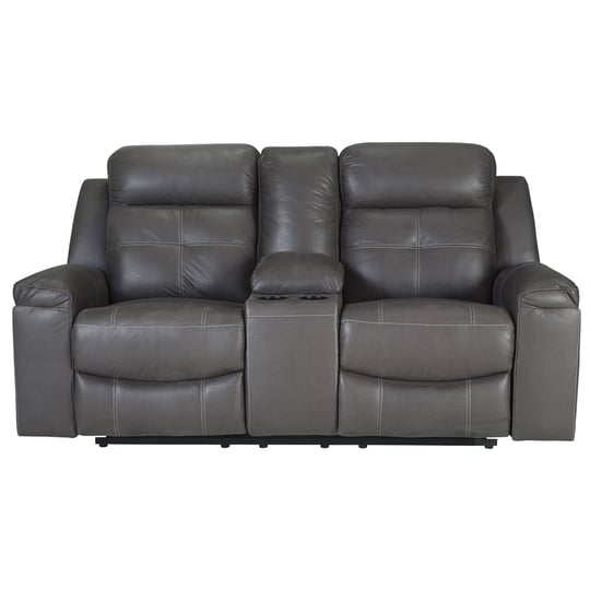 ashley-jesolo-gray-reclining-console-loveseat-1