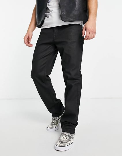 asos-design-wide-straight-leg-jeans-in-black-coated-denim-1
