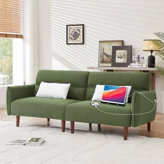 aukfa-81-inch-oversized-futon-convertible-sofa-bed-with-usb-port-for-living-room-2-pillows-green-1