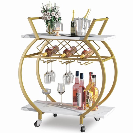 azheruol-gold-bar-carts-2-tiers-rolling-home-serving-cart-with-wine-rack-and-wheelsmodern-metal-roun-1