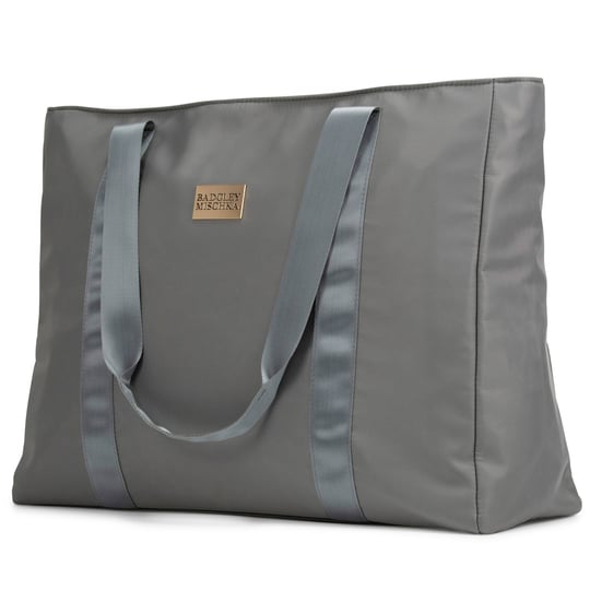 badgley-mischka-nylon-travel-tote-weekender-bag-grey-1