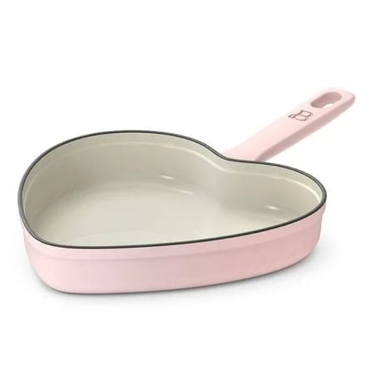 beautiful-10-enameled-cast-iron-heart-skillet-pink-champagne-by-drew-barrymore-size-10-inch-1