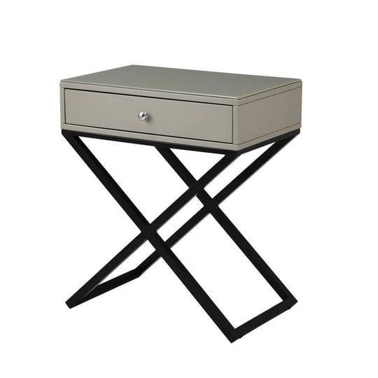 benjara-27-in-zeno-glass-top-1-drawer-nightstand-black-metal-cross-legs-taupe-silver-1