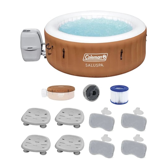 bestway-coleman-miami-airjet-hot-tub-with-4-saluspa-seat-4-headrest-pillows-1