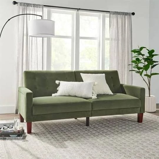 better-homes-gardens-porter-velvet-tufted-futon-olive-1