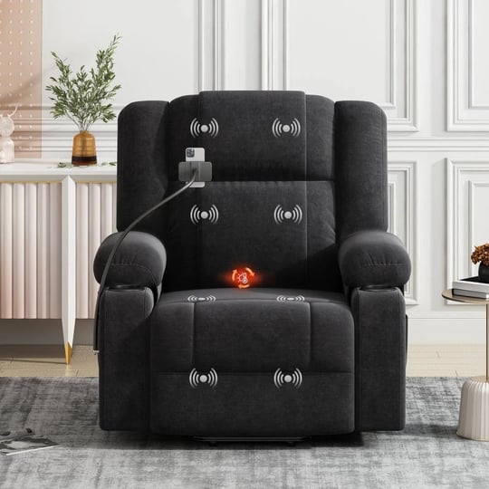 black-chenille-electric-recliner-chair-with-with-massage-and-heating-functions-1