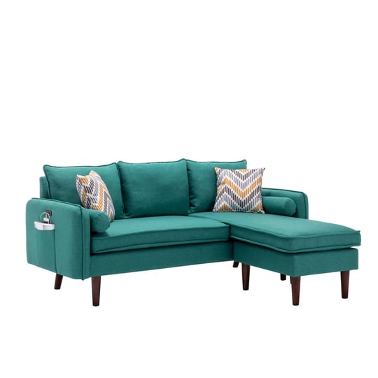 blissful-nights-old-world-opulence-green-sectional-sofa-chaise-with-usb-charger-pillows-1